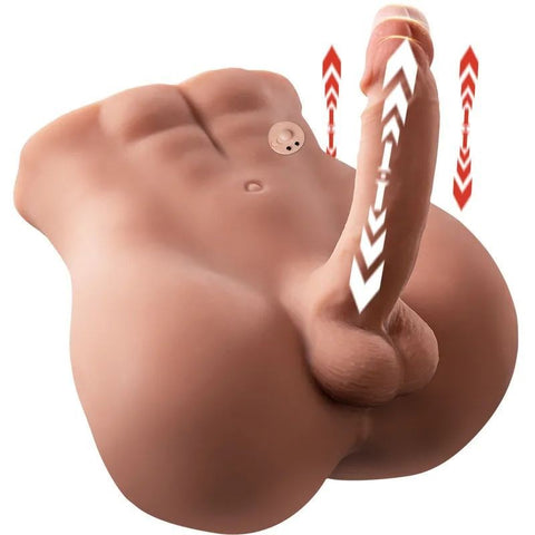 XISE Bartlett USB Auto Thrusting 15 cm Male Cock and Ass Dual Masturbator - Masturbators and Strokers