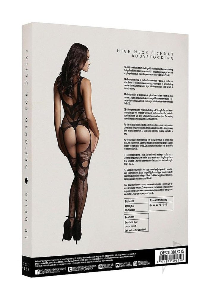 Shots Toys Le Desir Sexy Womens Suspender Bodystocking Fishnet - - Body Stockings