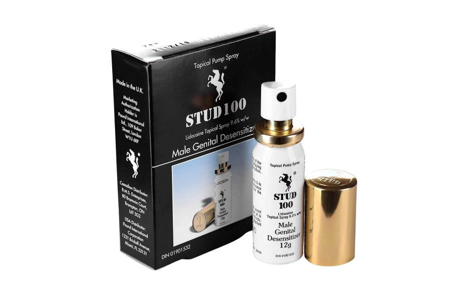 BMS Factory Stud 100 Male Delay Spray with Lidocaine Formula - - Delay and Excite Sprays