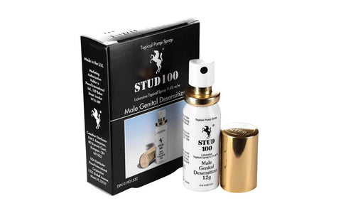 BMS Factory Stud 100 Male Delay Spray with Lidocaine Formula - Delay and Excite Sprays