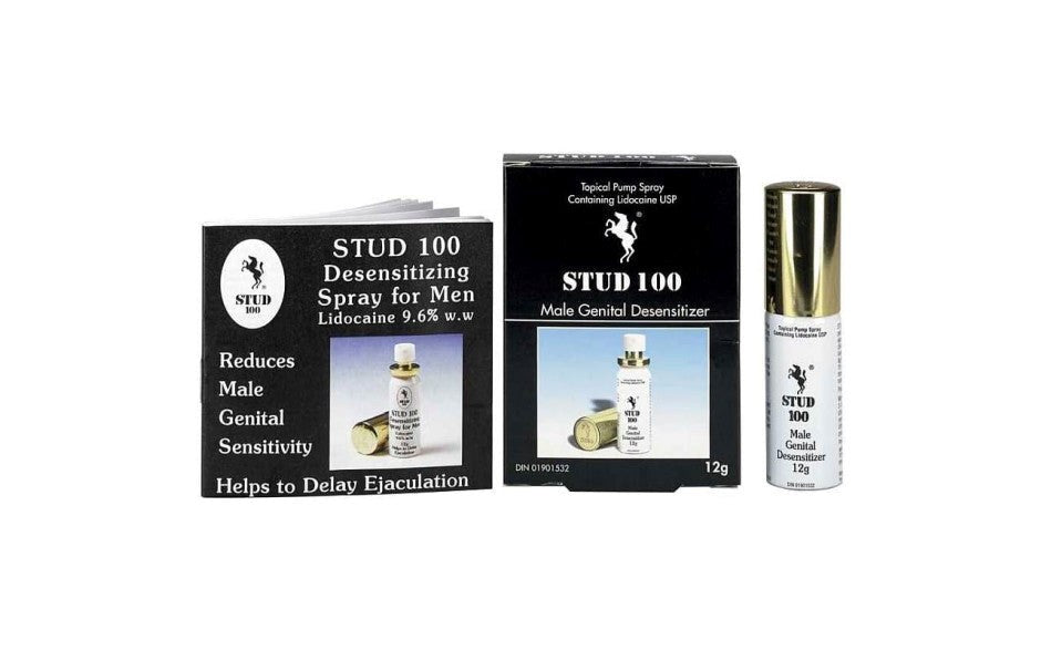 BMS Factory Stud 100 Male Delay Spray with Lidocaine Formula - - Delay and Excite Sprays
