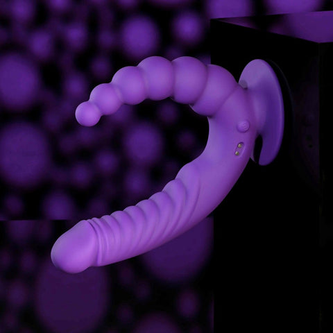 Evolved THE RIDER Double Ended Vibrator with Remote Dual Motor Power - Remote Control Vibrators