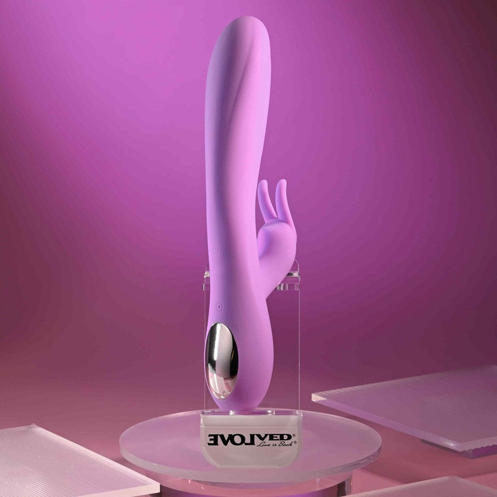 Evolved BEAD THE WAY USB Rechargeable Rabbit Vibrator - Pink - Rabbit Vibrators