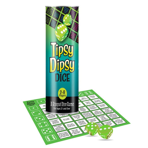 Little Genie Tipsy Dipsy Dice Drinking Game for Parties with Spill Resistant Mat - Sex Games, Coupons and Tricks