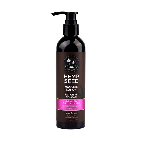Earthly Body Hemp Seed Scented Massage Lotion 237 ml Non Greasy Formula - Massage Oils and Lubricants