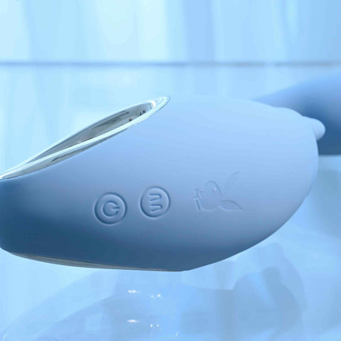 Evolved Playboy Pleasure SAPPHIRE SKY Double Tongue Stimulator G Spot - G-Spot Vibrators
