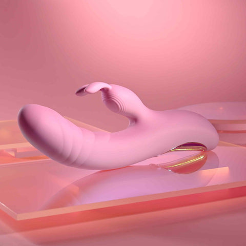 Evolved Playboy Pleasure RUB ME RIGHT Thrusting Rabbit Vibrator G Spot - Rabbit Vibrators