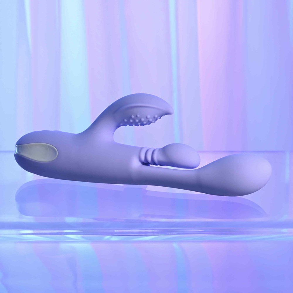 Playboy Pleasure NUBBIN RUBBIN Thrusting Rabbit Vibrator - - Rabbit Vibrators