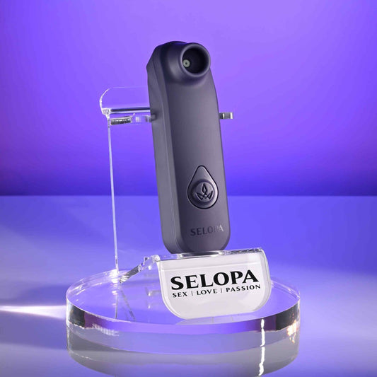 Selopa SURE THING Vibrating & Sucking Clitoral Stimulator - Black - Clit Ticklers and Pulsators