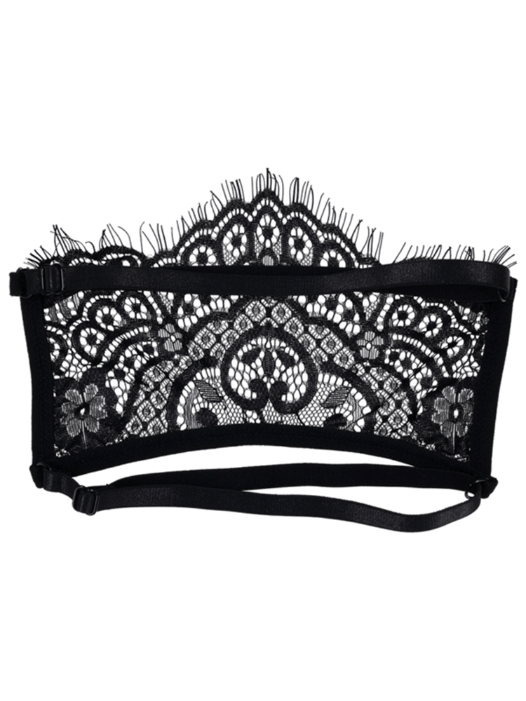 Sportsheets Sex and Mischief Veiled Vision Lace Blindfold Semi Sheer Design - Masks And Blindfolds