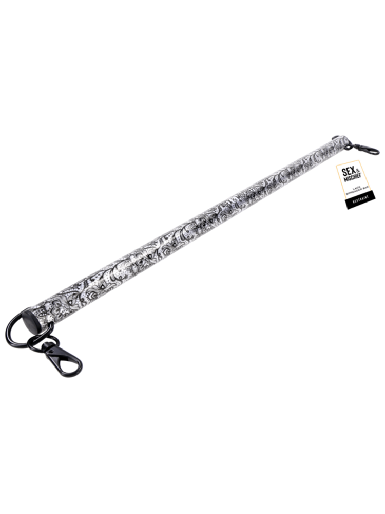 Sportsheets Sex and Mischief Lace Bondage Spreader Bar Elegant Restraint - Cuffs And Restraints