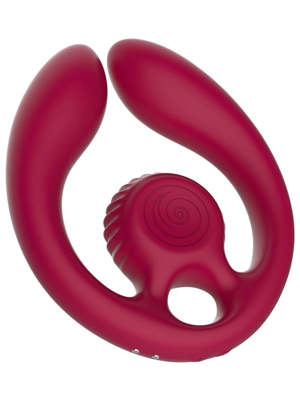 Amoreo Europe SL SVibe Snail GIZI Duo Couples Stimulator with Remote Control - Burgundy - Sex Toys For Couples