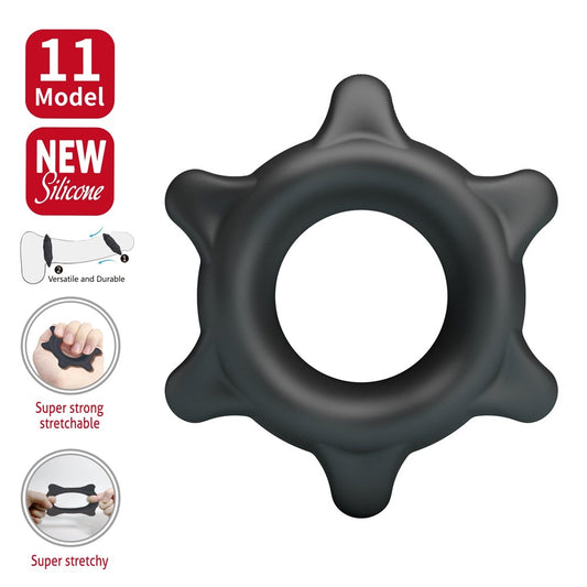 Baile Ethaniel Super Soft Silicone Mens Cock Ring No.11 - - Stretchy Cock Rings