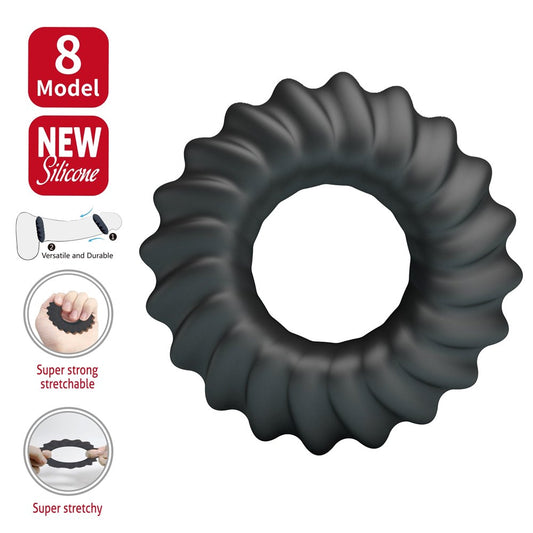 Baile Fitz Super Soft Mens Silicone Cock Ring No. 8 - - Stretchy Cock Rings