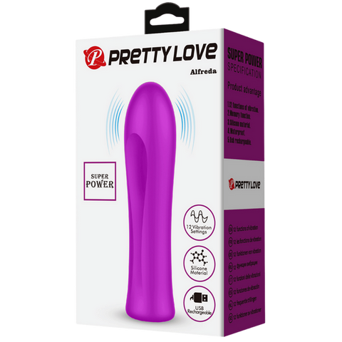 Baile Alfreda Rechargeable Bullet Vibrator with 12 Vibration Modes - Bullet Vibrators