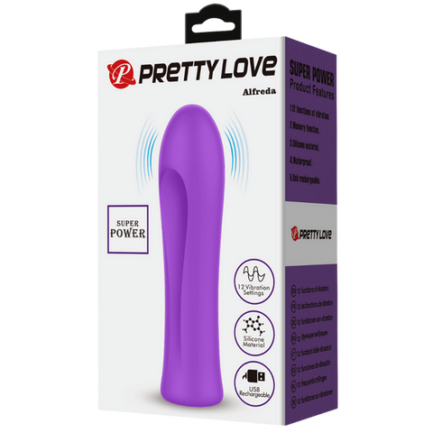 Baile Alfreda Rechargeable Bullet Vibrator with 12 Vibration Modes - Bullet Vibrators