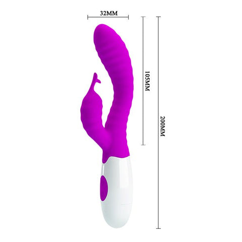 Baile Hyman Multi Functions Thrusting Rabbit Vibrator with 30 Modes - Rabbit Vibrators