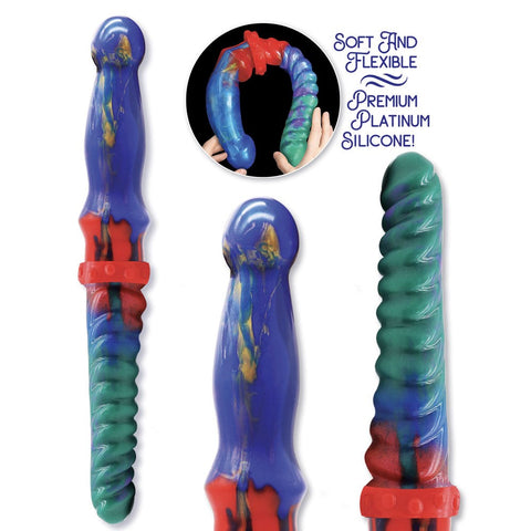 Icon Brands Alien Nation Double Demon Fantasy Double Dildo Dual End Design - Non-Realistic Dildos