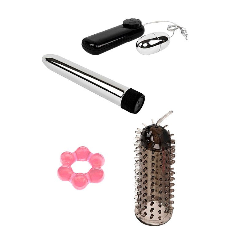 Adam & Eve Deluxe Red Hot Couples Sex Kit 13 Piece Bondage & Pleasure Set - - Sex Kits