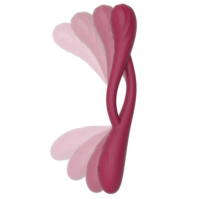 Adam & Eve Infinity USB Rechargeable Bendable Vibrator Customizable Positioning - Red - G-Spot Vibrators