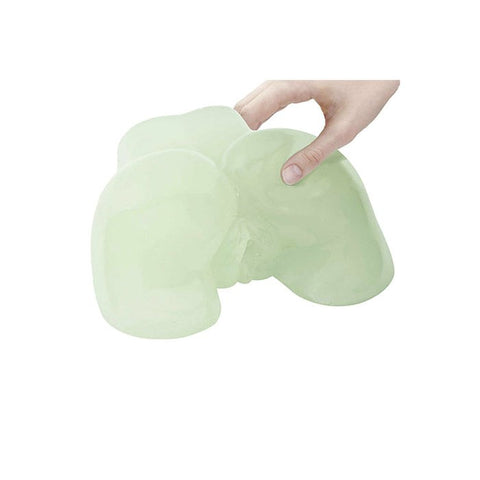 Adam & Eve Glow in the Dark Peek A Booty Masturbator with Dual Entry - Masturbators and Strokers