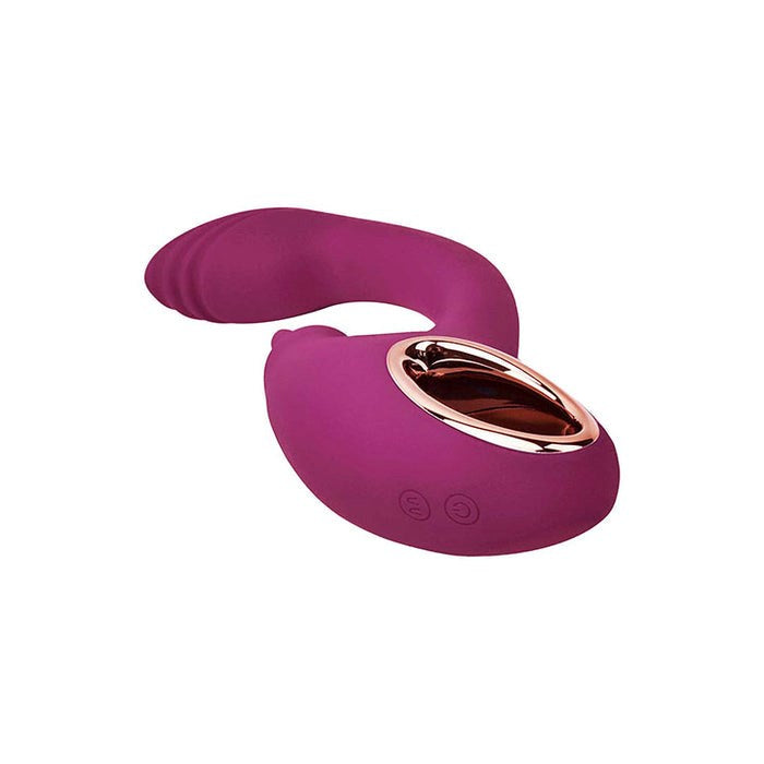 Adam & Eve Rose Gold Clit Tickler Rabbit Vibrator with Moving Bunny Ears - Rabbit Vibrators
