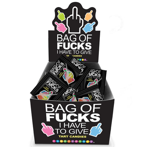 Little Genie Bag Of Fucks I Have To Give 100 Pack Fruit Flavoured Lollies - Party Gifts and Novelties