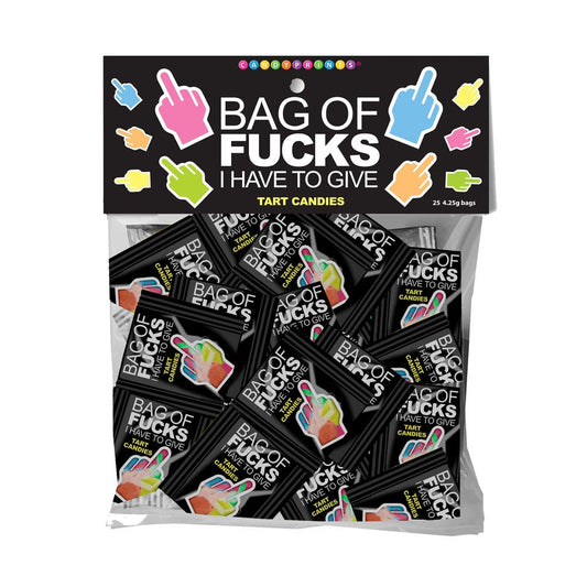 Little Genie Bag Of Fucks I Have To Give Fruit Flavoured Lollies 25 Pack - Default Title - Party Gifts and Novelties