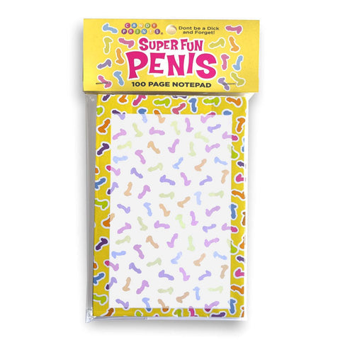 Little Genie Super Fun Novelty Penis Notepad 100 Pages Humorous Office Gift - Party Gifts and Novelties