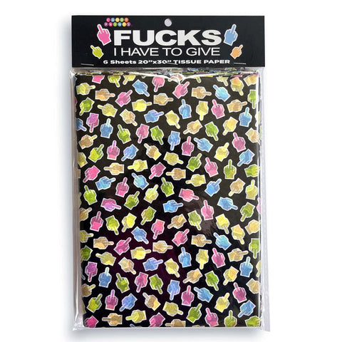 Little Genie Fucks I Have To Give Tissue Paper Sheets 6 Pack Sassy Gift Wrap - Party Gifts and Novelties