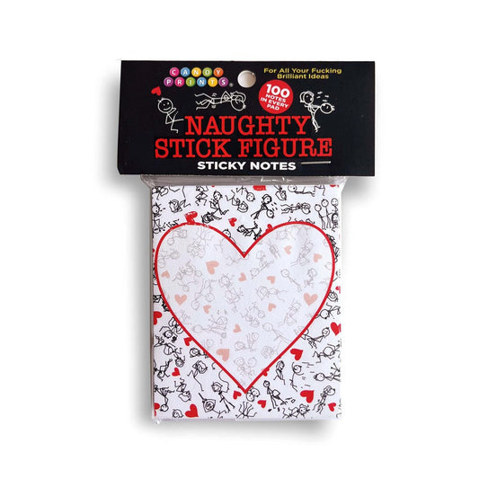 Little Genie Naughty Stick Figure Sticky Notes 100 Pack Explicit Adult Humor - Default Title - Party Gifts and Novelties