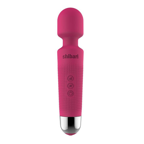 Shibari Mini Halo 20 Functions Body Wand Massager Pink Flexible Neck - Body Wands