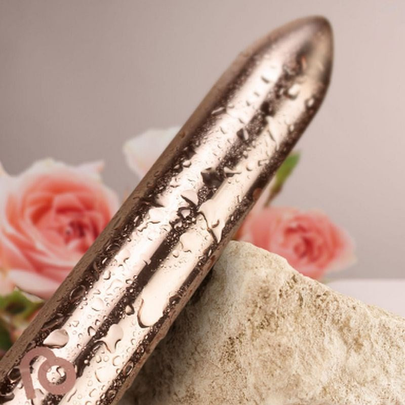 Rocks Off Golden Rose Rechargeable Bullet Vibrator Rose Gold Finish - Bullet Vibrators