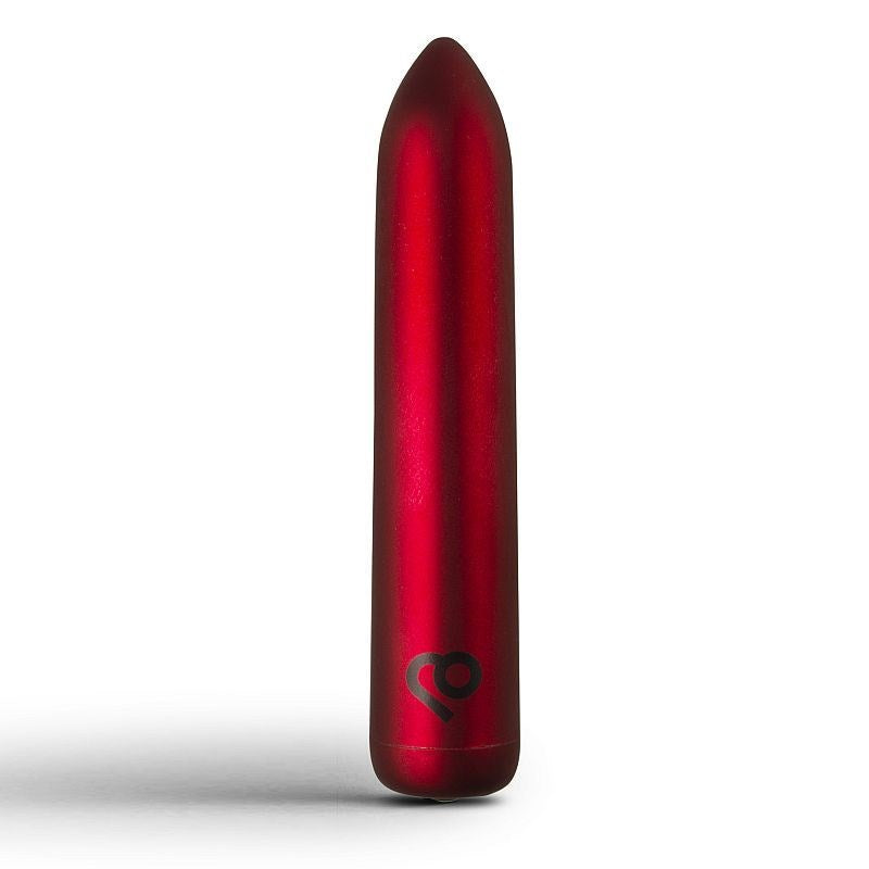 Rocks Off Poppy Red Rechargeable Bullet Vibrator with 16 Powerful Settings - Red - Bullet Vibrators