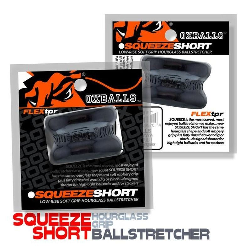 OxBalls Squeeze Short Mens Ballstretcher with Hourglass Interior Design - Ball and Cock Toys