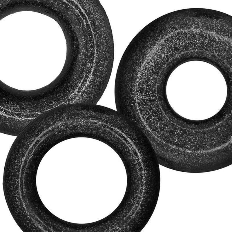 OxBalls Cockpack 3 Piece Stretchy Cock Ring Set with Triple Ring Design - - Cock Ring Sets