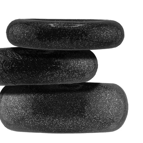 OxBalls Cockpack 3 Piece Stretchy Cock Ring Set with Triple Ring Design - Cock Ring Sets