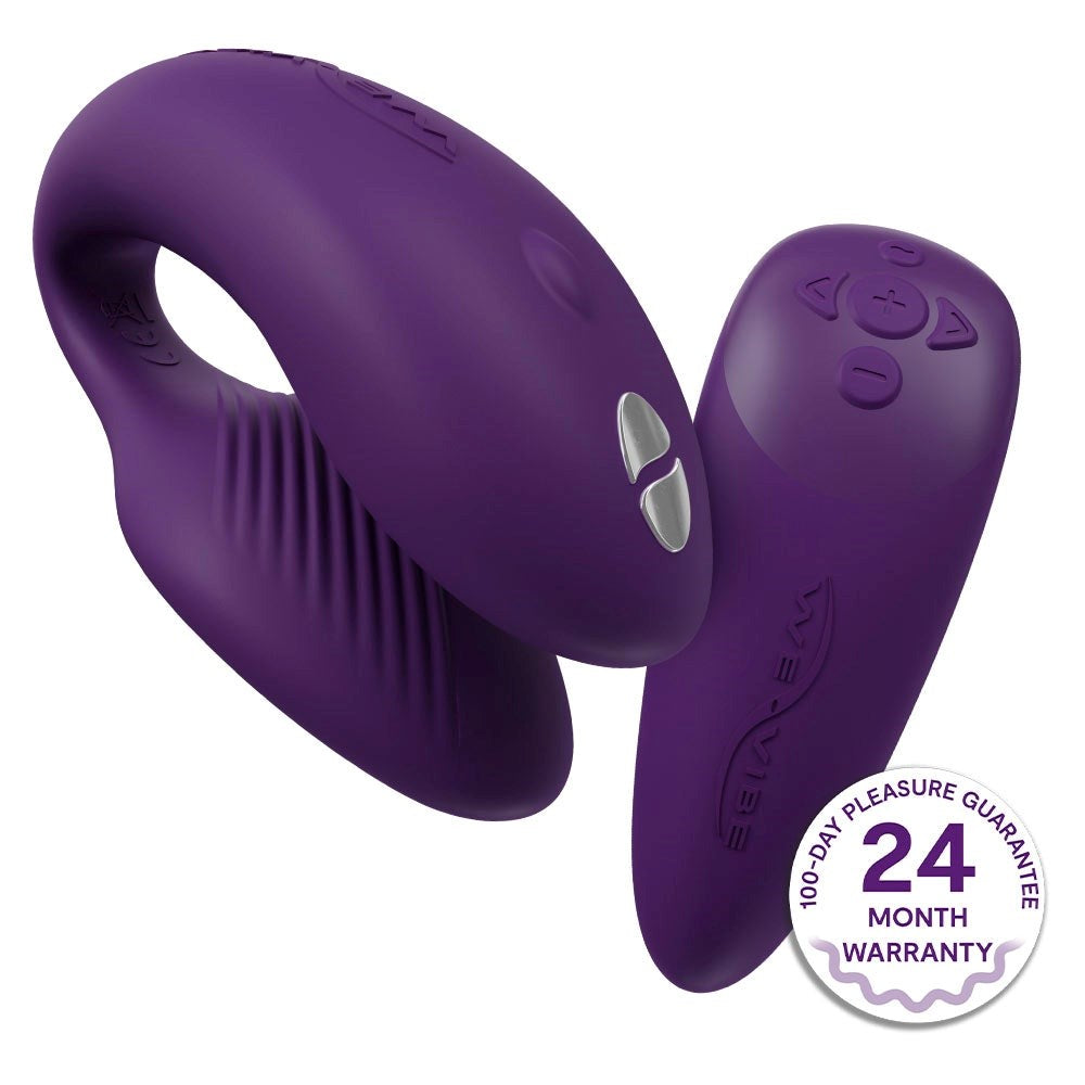 We Vibe Chorus Remote Control Couples Vibrator with Touch Sense Technology - Purple - Sex Toys For Couples
