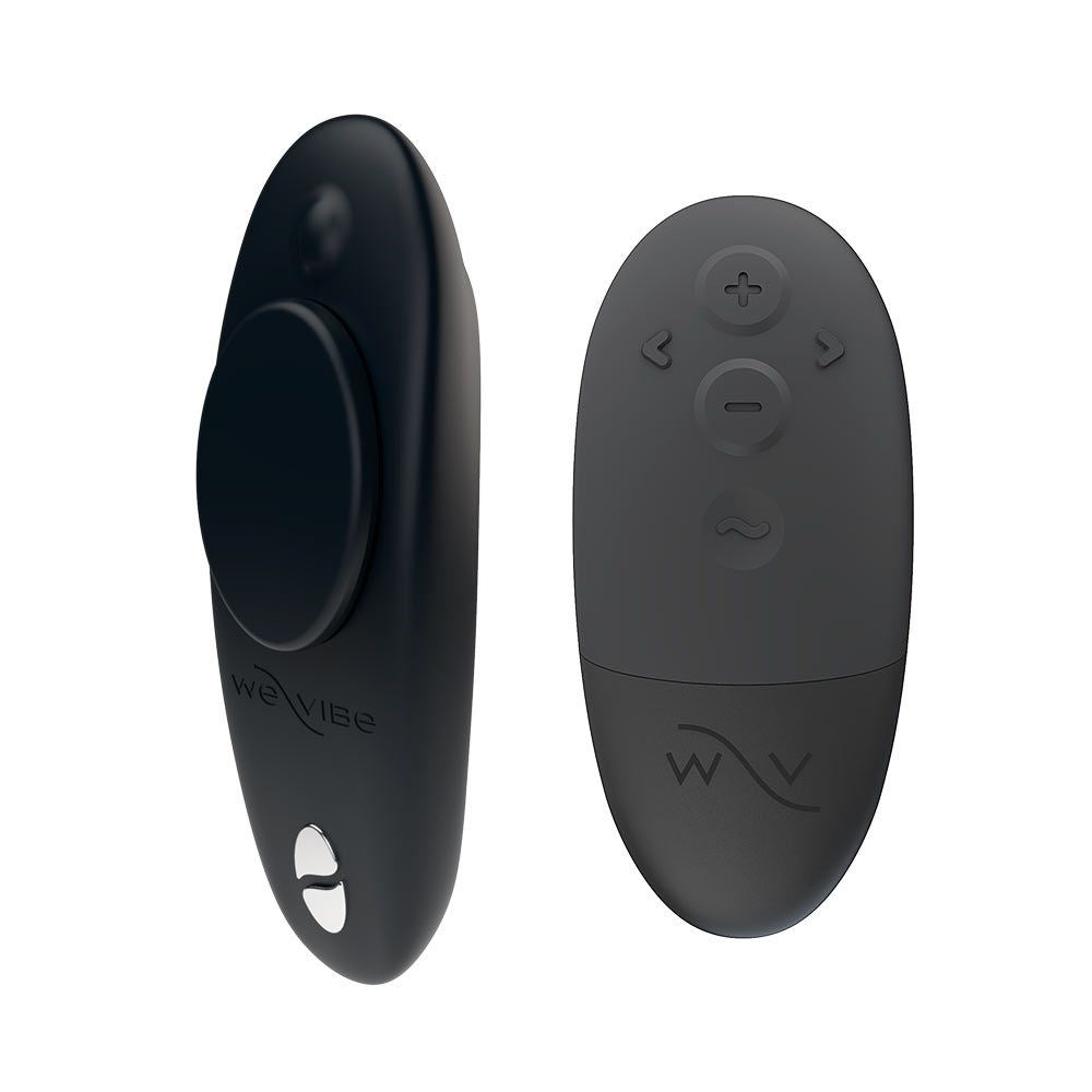 We Vibe Moxie + Wearable Hands Free Clitoral Stimulator Remote Control - Black - Clit Ticklers and Pulsators