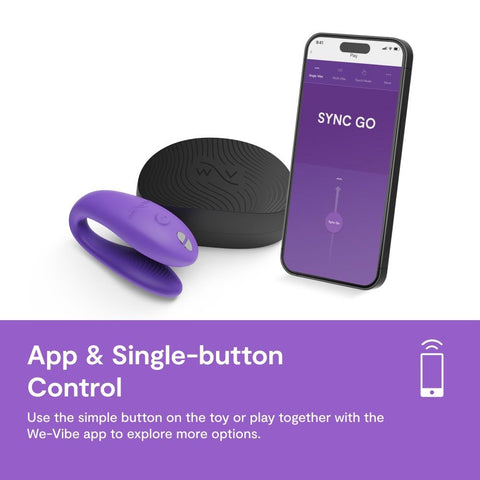 We Vibe Sync Go Vibrating Adult Couples Massager Wearable Travel Vibrator - Sex Toys For Couples