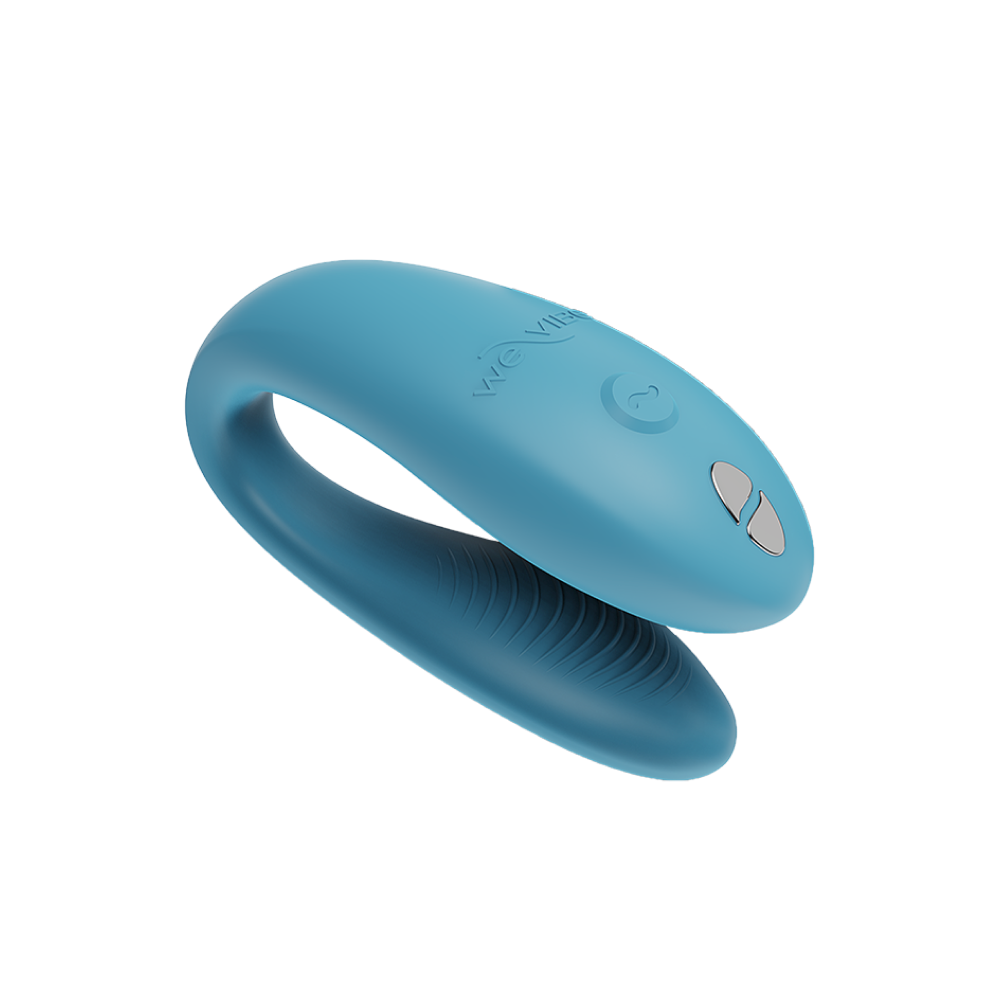We Vibe Sync Go Vibrating Adult Couples Massager Wearable Travel Vibrator - Turquoise - Sex Toys For Couples