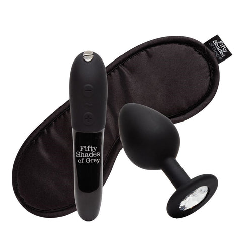 We Vibe Tango X Come to Bed Couples Kit with Vibrator Butt Plug Blindfold - Sex Kits