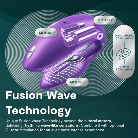 We Vibe Chorus Pro Multi Functions Couples Vibrators with Haptic Remote - Sex Toys For Couples