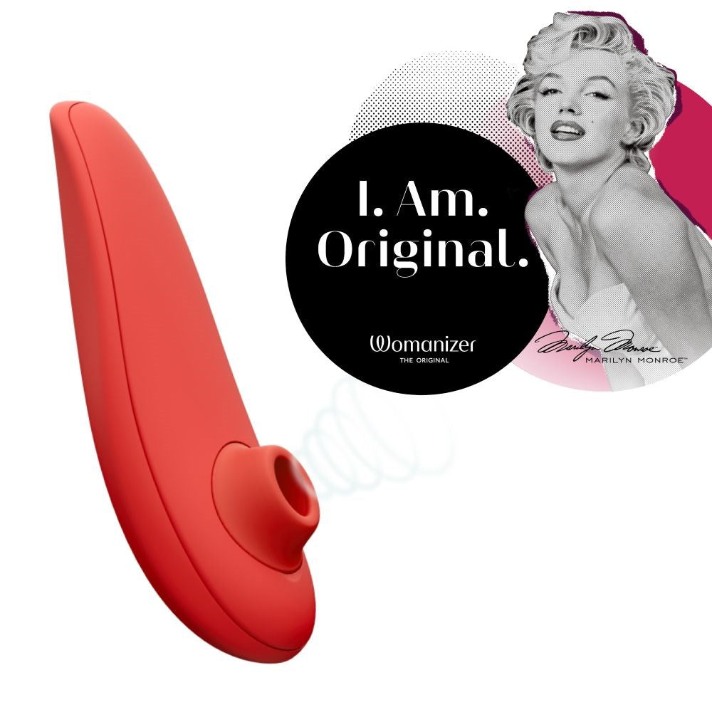 Womanizer Marilyn Monroe Classic 2 Clit Stimulator Special Edition - Vivid Red - Clit Ticklers and Pulsators
