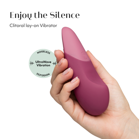 Womanizer Vibe 10 Functions Noiseless Clit Vibrator with UltraWave Technology - Clit Ticklers and Pulsators