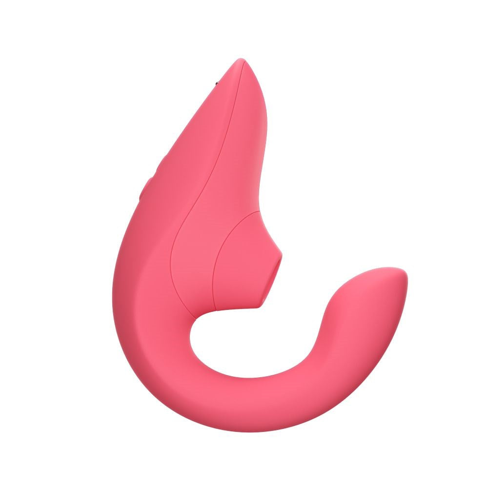 Womanizer Blend Pleasure Air Rabbit Vibrator Dual Clitoral G spot - Vibrant Rose - Rabbit Vibrators