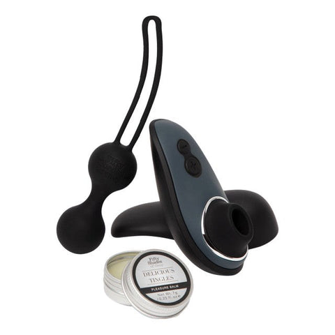 Womanizer FSOG X Liberty Desire Blooms Couples Kit with Pleasure Air Tech - Sex Kits