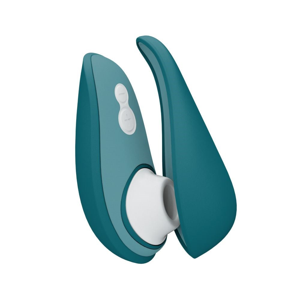 Womanizer Liberty 2 Pleasure Air Clitoral Stimulator Travel Sex Toy - Dark Petrol - Clit Ticklers and Pulsators