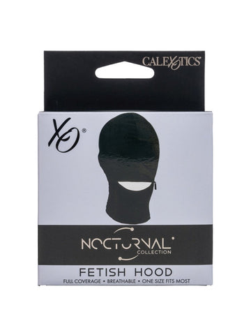 California Exotics Nocturnal Collection Fetish Hood with Zippered Mouth - Bondage Hoods