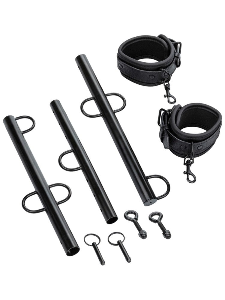 California Exotics Nocturnal Collection Spreader Bar with Cuffs - Spreaders and Hangers